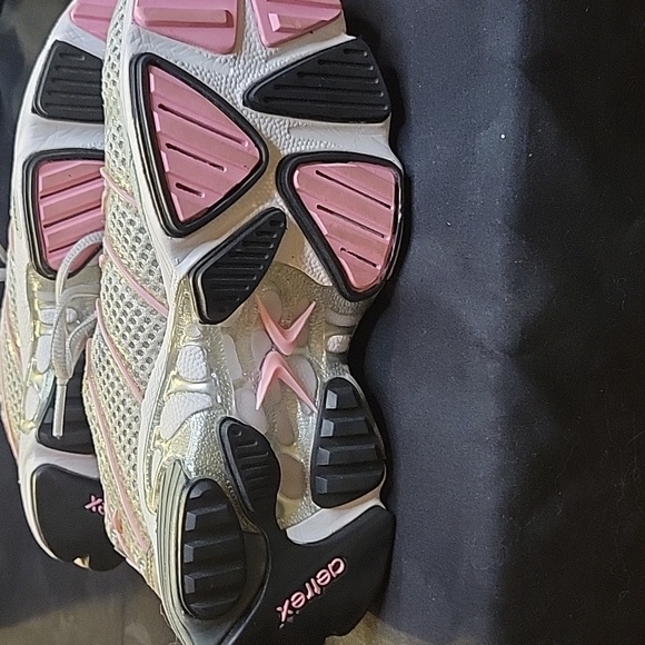 Aetrex Z593 Web Running Shoe Pink And Gray Size 6.5M Man Made Upper Sole - Picture 6 of 8